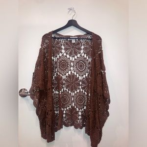 Jessica London 100% cotton knit shawl 🧶